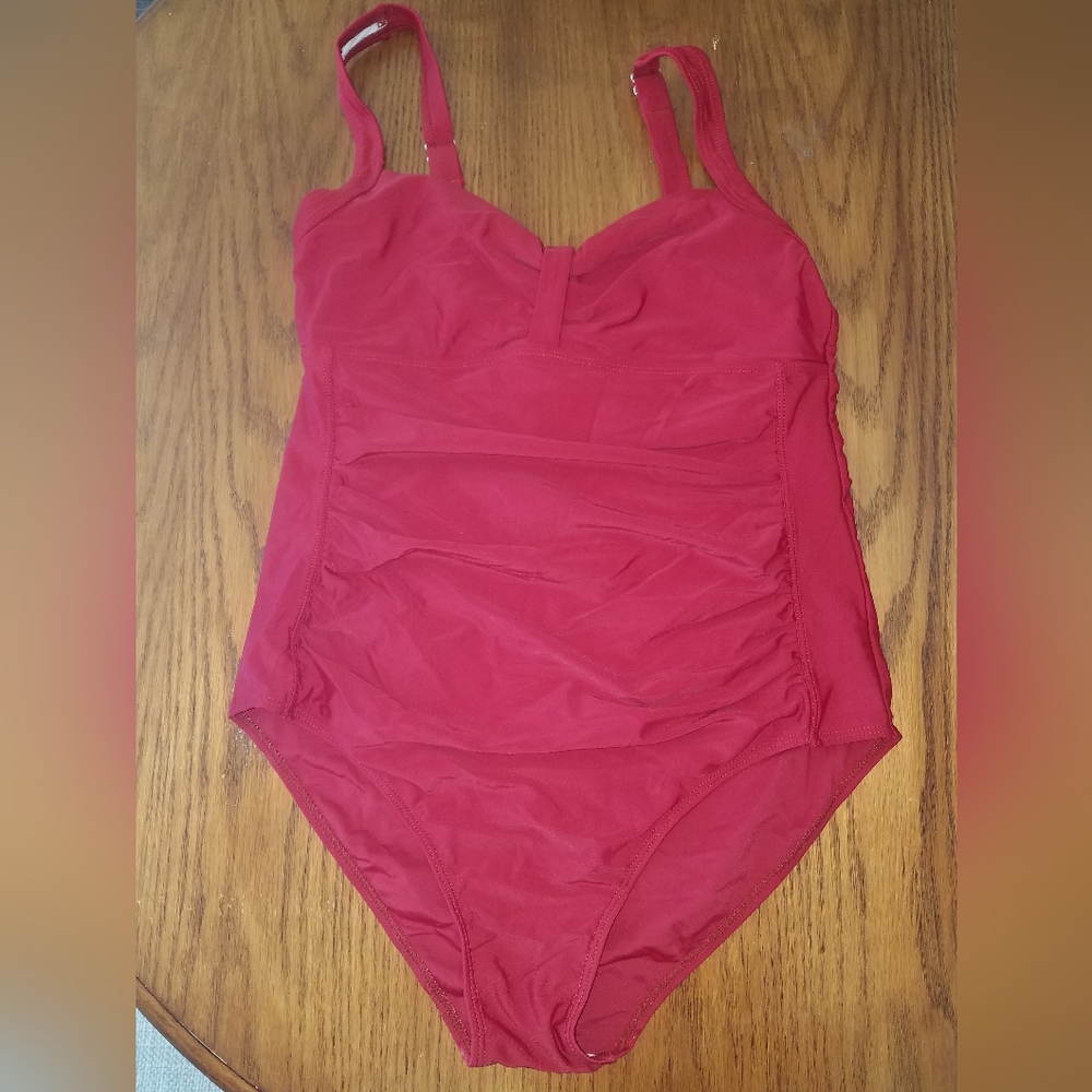 Red One-Piece Swimsuit